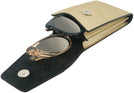  Pale Gold Double Leather Sunglass Case View #1