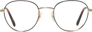 Oliver Peoples 1281 Single Vision Full Readers. Color: Brushed Gold/Tortoise