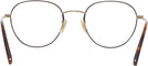 Round Brushed Gold/tortoise Oliver Peoples 1281 Single Vision Full Frame View #4