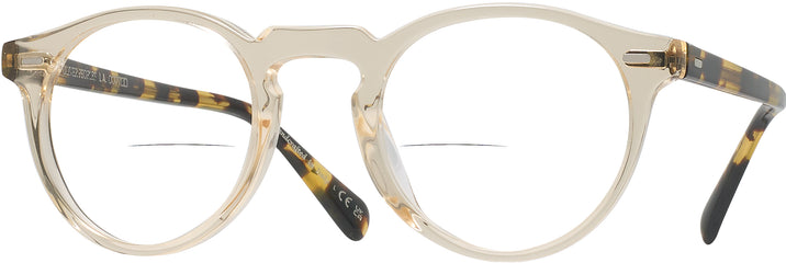 Round Buff Oliver Peoples 5186 Bifocal View #1