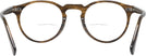 Round Sepia Smoke Oliver Peoples 5186 Bifocal View #4