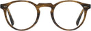 Round Sepia Smoke Oliver Peoples 5186 Progressive No-Lines View #2