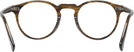 Round Sepia Smoke Oliver Peoples 5186 Progressive No-Lines View #4