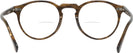 Round Sepia Smoke Oliver Peoples 5186L Bifocal View #4