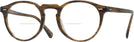 Round Sepia Smoke Oliver Peoples 5186L Bifocal View #1