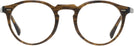 Round Sepia Smoke Oliver Peoples 5186L Progressive No-Lines View #2