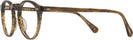 Round Sepia Smoke Oliver Peoples 5186L Progressive No-Lines View #3