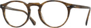 Round Sepia Smoke Oliver Peoples 5186L Progressive No-Lines View #1