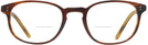 Square Amaretto/striped Honey Oliver Peoples 5219 Bifocal View #2