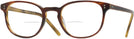 Square Amaretto/striped Honey Oliver Peoples 5219 Bifocal View #1