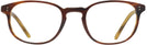 Square Amaretto/striped Honey Oliver Peoples 5219 Progressive No-Lines View #2