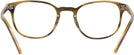 Square Amaretto/striped Honey Oliver Peoples 5219 Progressive No-Lines View #4