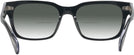 Square Black Oliver Peoples 5332U w/ Gradient Bifocal Reading Sunglasses View #4