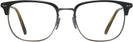 Square Semi-matte Black-olive Tortoise-antique Pewter Oliver Peoples 5359 Single Vision Full Frame View #2