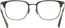 Square Semi-matte Black-olive Tortoise-antique Pewter Oliver Peoples 5359 Single Vision Full Frame View #4