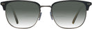 Square Semi-matte Black-olive Tortoise-antique Pewter Oliver Peoples 5359 w/Gradient Bifocal Reading Sunglasses View #2