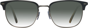 Oliver Peoples 5359 w/ Gradient Progressive Reading Sunglasses. Color: Semi-matte Black Olive Tortoise Antique Pewter