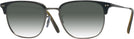 Square Semi-matte Black-olive Tortoise-antique Pewter Oliver Peoples 5359 w/ Gradient Progressive Reading Sunglasses View #1