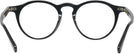 Round Black Oliver Peoples 5504U Progressive No-Lines View #4