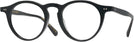 Round Black Oliver Peoples 5504U Progressive No-Lines View #1