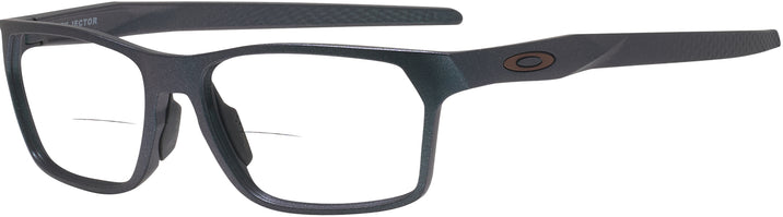 Rectangle Dark Matte Silver/blue Colorshift Oakley OX8032 Bifocal View #1