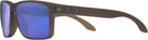 Square Brown Smoke Oakley OX8156 Holbrook RX Progressive No Line Reading Sunglasses - Polarized with Mirror View #3