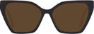 Cat Eye Brown With Tortoise Temple Bunny Progressive No-Line Reading Sunglasses View #2