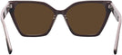 Cat Eye Brown With Tortoise Temple Bunny Progressive No-Line Reading Sunglasses View #4