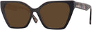 Cat Eye Brown With Tortoise Temple Bunny Progressive No-Line Reading Sunglasses View #1