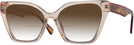 Cat Eye Crystal Peach With Tortoise Temple Bunny w/ Gradient Bifocal Reading Sunglasses View #1