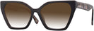 Cat Eye Brown With Tortoise Temple Bunny w/ Gradient Progressive No-Line Reading Sunglasses View #1