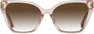 Cat Eye Crystal Peach With Tortoise Temple Bunny w/ Gradient Progressive No-Line Reading Sunglasses View #2