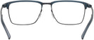 ClubMaster,Square Gunmetal With Blue Porsche 8380 Single Vision Full Frame View #4