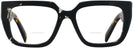 Square,Oversized Havana Black Transparent Prada A03V L Bifocal View #2