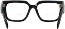 Square,Oversized Havana Black Transparent Prada A03V L Bifocal View #4