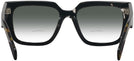 Square,Oversized Havana Black Transparent Prada A03V L w/ Gradient Bifocal Reading Sunglasses View #4