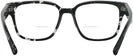 Square HAVANA BLACK/TRANSPARENT Prada A09V Bifocal View #4