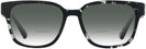 Square HAVANA BLACK/TRANSPARENT Prada A09V w/ Gradient Bifocal Reading Sunglasses View #2