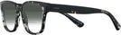 Square HAVANA BLACK/TRANSPARENT Prada A09V w/ Gradient Bifocal Reading Sunglasses View #3