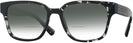 Square HAVANA BLACK/TRANSPARENT Prada A09V w/ Gradient Bifocal Reading Sunglasses View #1