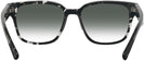 Square HAVANA BLACK/TRANSPARENT Prada A09V w/ Gradient Progressive No-Line Reading Sunglasses View #4