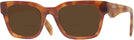 Rectangle Havana Cognac Prada A10V Bifocal Reading Sunglasses View #1