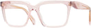 Rectangle Transparent Peach Prada A19V Progressive No-Lines View #1