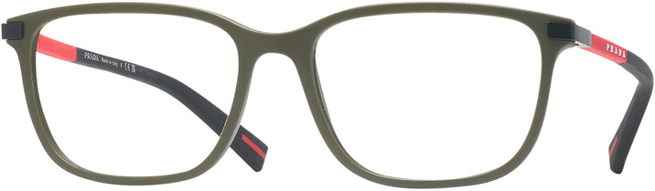 Rectangle Matte Military Green Prada Sport 02RV Computer Style Progressive View #1