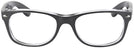 Wayfarer Brushed Gunmetal Ray-Ban 2132 Single Vision Full Frame View #2