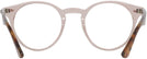 Round Trans Light Brown Ray-Ban 2180V Computer Style Progressive View #4