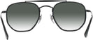 Aviator Black Ray-Ban 3648M w/ Gradient Progressive No-Line Reading Sunglasses View #4