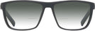 Rectangle Black With Blue Aero w/ Gradient Bifocal Reading Sunglasses View #2