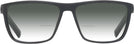 Rectangle Black With Grey Aero w/ Gradient Bifocal Reading Sunglasses View #2