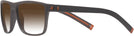 Rectangle Brown With Orange Aero w/ Gradient Bifocal Reading Sunglasses View #3